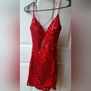 Red Windsor HOCO dress